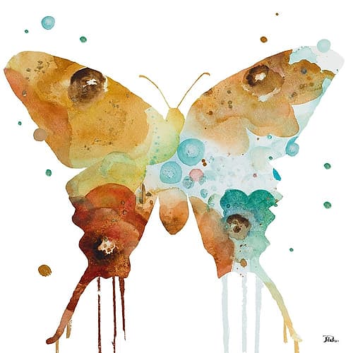 Mis Flores Butterfly II Art Print