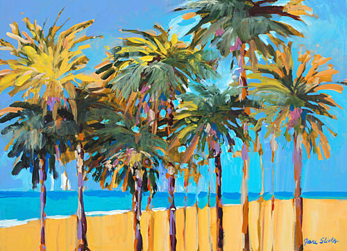 Beach Palms Art Print