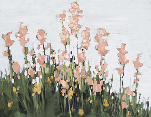 Calla Lilies by the Lake Art Print