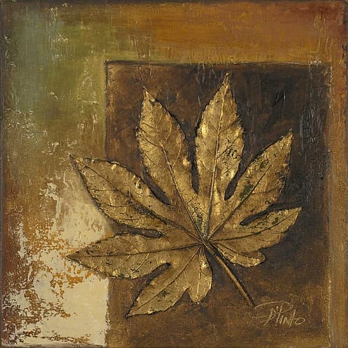 Golden Leaves II Toile murale reproduction