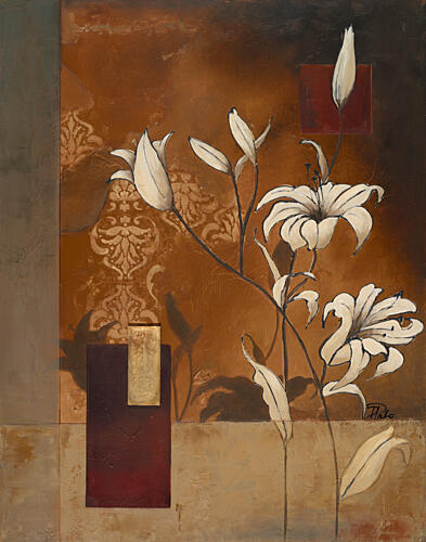 White Lilies I Art Print