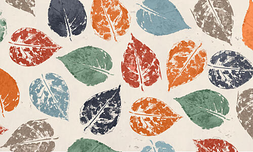 Otono Leaf Scatter Pattern I Art Print