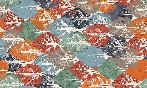 Otono Leaf Repetition Nature Print