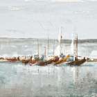 Grey Ocean I Art Print