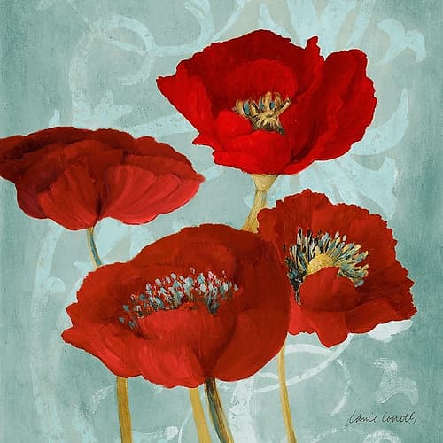 Rouge Pavots I Art Print