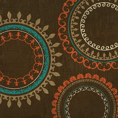 Chocolate Suzani II Decorative Print