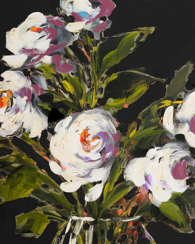Nightfall Roses Art Print