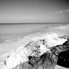 Rising Tide Square I (black and white) Art Print