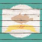 Fresh Market Teal I Art Print