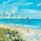 Seaside Square II Art Print