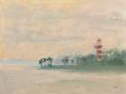 Lighthouse Fog Art Print