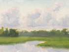 Pastel Clouds Over the Water Art Print