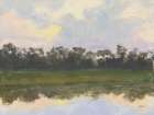 Sun and Clouds Reflecting Art Print