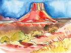 Summer Butte Art Print