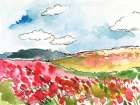 Wind Across the Meadow Art Print