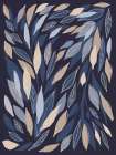 Leafy Lines Dark Art Print