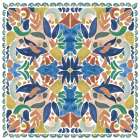 Kaleidoscope Burst I Blue Art Print