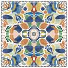 Kaleidoscope Burst II Blue Art Print