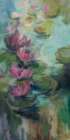 Pink Water Lilies I Art Print