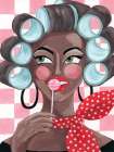Salon Day I Art Print