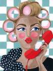 Salon Day II Art Print
