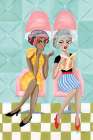Gossip Girls Art Print