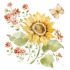 Fall Cottage Garden II Art Print