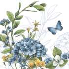 Blue Botanica II Art Print