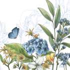Blue Botanica III Art Print