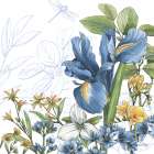 Blue Botanica V Art Print