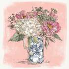 Hydrangea in Pitcher Art Print