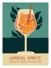 Retro Summer Cocktails IV Art Print