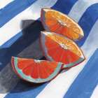 Three Citrus Slices Art Print