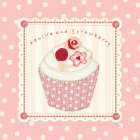 Lil Cupcakes Pink I Art Print