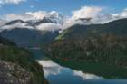 Diablo Lake and Colonial Peak Art Print