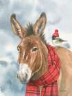 Winter Donkey Art Print
