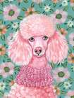 Poodle in Pink Art Print