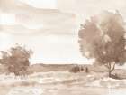 Sepia Landscape Art Print