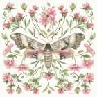 Moth Art II Art Print