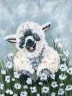 Blissful Sheep Art Print