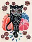 Sugar Skull Kitty Art Print