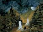 Ghostly Stroll Art Print
