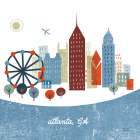 Colorful Atlanta Art Print