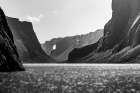Western Brook Pond BW Art Print