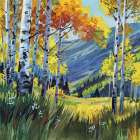 Birch Grove Early Fall Art Print