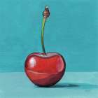 A Single Shiny Cherry Art Print