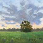 Tree at Sunset Art Print