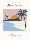 Honolulu Retro Vibe Art Print