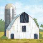 Little White Barn Art Print