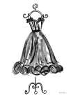 Couture Dress I Sketch Art Deco Print